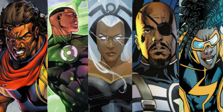 personagens negros da DC e da Marvel