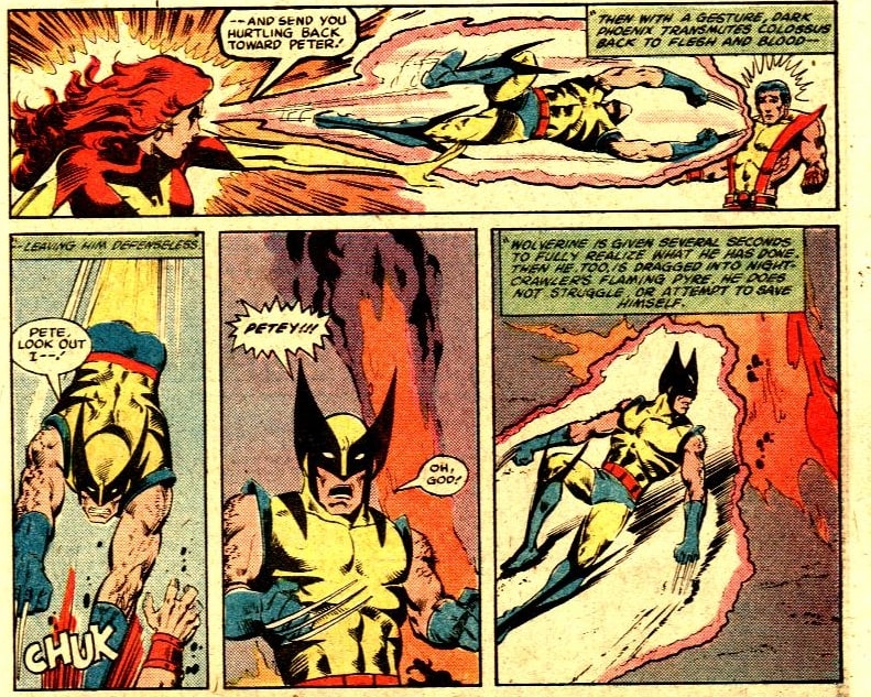 Fênix faz Wolverine matar Colossus e depois queima o Carcaju vivo 