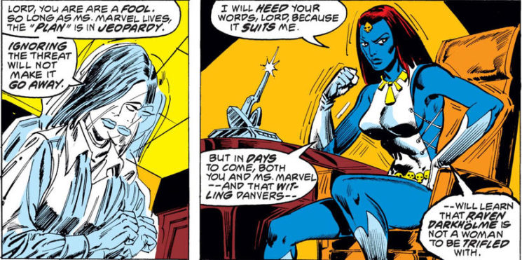 Vampira Capitã Marvel X-Men Rivalidade
