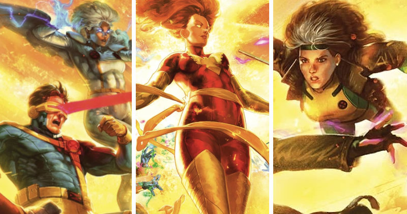 ilustrador de card games da Marvel X-Men vs Fênix
