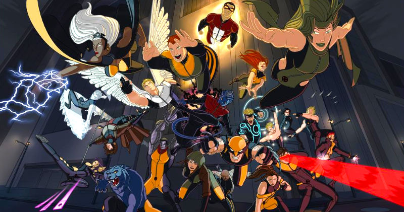 X-Men animação artes conceituais