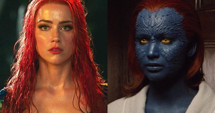 X-Men Amber Heard Mystique Mistica Primeira Classe Jennifer Lawrence