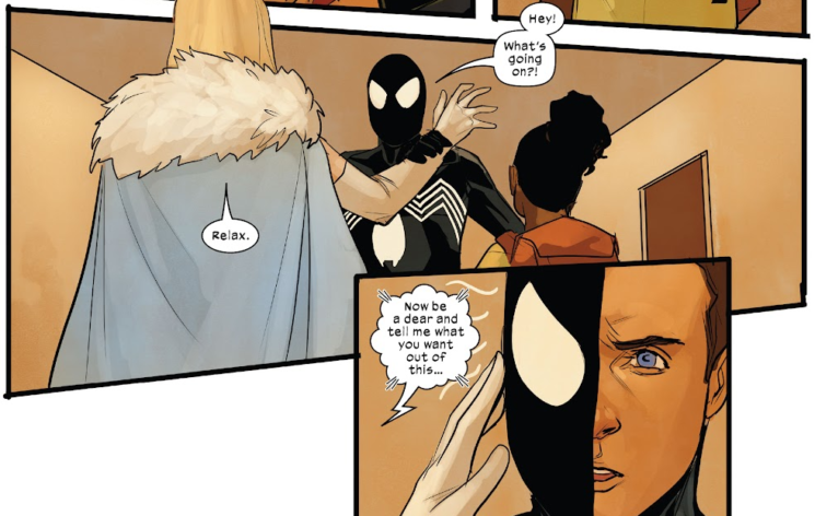 HQ mostra momento tocante entre Emma Frost e o Homem-Aranha