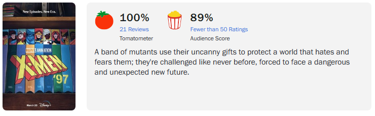 X-Men '97: Animação estreia com 100% de aprovação no Rotten Tomatoes