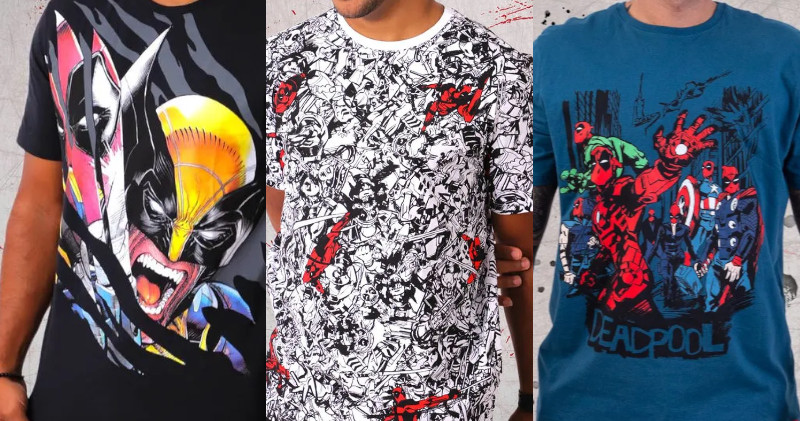 Camisetas Piticas Deadpool & Wolverine